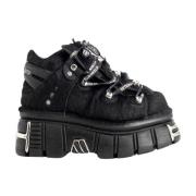 Platform Sneakers in samenwerking met New Rock Vetements , Black , Dam...