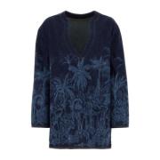 Jungle Toile De Jouy Blouse Alanui , Blue , Dames