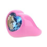 Lux Twee-Tone Zilveren Ring Dans LES Rues , Pink , Dames