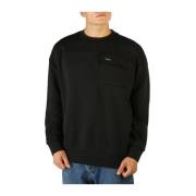 Heren Sweatshirt Herfst/Winter Calvin Klein , Black , Heren