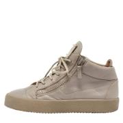 Pre-owned Leather sneakers Giuseppe Zanotti Pre-owned , Brown , Dames