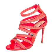Pre-owned Fabric sandals Christian Louboutin Pre-owned , Pink , Dames