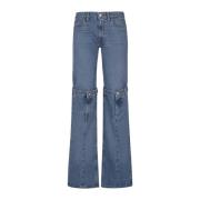 Open Knie Jeans voor Vrouwen Coperni , Blue , Dames