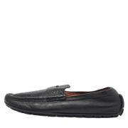 Pre-owned Leather flats Gucci Vintage , Black , Dames