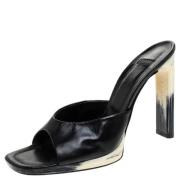 Pre-owned Leather sandals Casadei Pre-owned , Black , Dames