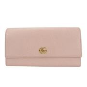 Pre-owned Leather wallets Gucci Vintage , Pink , Dames