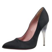 Pre-owned Satin heels Prada Vintage , Black , Dames