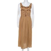 Pre-owned Fabric dresses Bottega Veneta Vintage , Beige , Dames