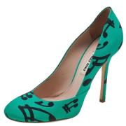 Pre-owned Fabric heels Miu Miu Pre-owned , Green , Dames