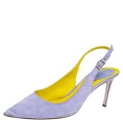 Pre-owned Suede heels René Caovilla Pre-owned , Purple , Dames