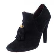 Pre-owned Suede boots Gucci Vintage , Black , Dames