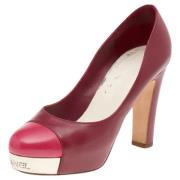 Pre-owned Leather heels Chanel Vintage , Red , Dames