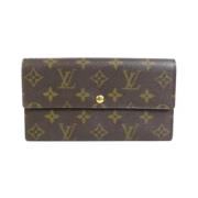 Pre-owned Canvas wallets Louis Vuitton Vintage , Brown , Dames