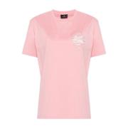 Bloemenmotief Crewneck T-shirt Etro , Pink , Dames