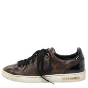 Pre-owned Leather sneakers Louis Vuitton Vintage , Brown , Dames