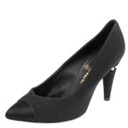 Pre-owned Canvas heels Chanel Vintage , Black , Dames