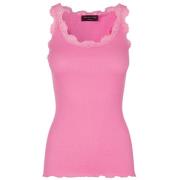 Zijden Mouwloze Top Roze Rosemunde , Pink , Dames