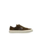 Leren sneakers Tom Ford , Brown , Heren