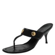 Pre-owned Leather sandals Prada Vintage , Black , Dames