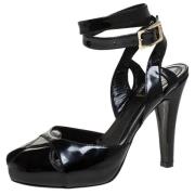 Pre-owned Leather sandals Fendi Vintage , Black , Dames