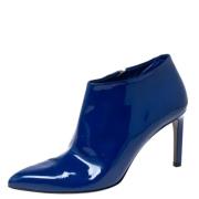 Pre-owned Leather boots Gucci Vintage , Blue , Dames