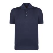 Katoenen poloshirt met contrasterende randen Brunello Cucinelli , Blue...