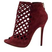 Pre-owned Suede boots Jimmy Choo Pre-owned , Red , Dames