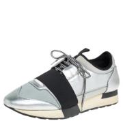 Pre-owned Leather sneakers Balenciaga Vintage , Gray , Dames