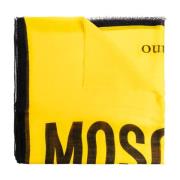 Sjaal met logo Moschino , Yellow , Unisex