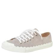 Pre-owned Suede sneakers Chloé Pre-owned , Gray , Dames