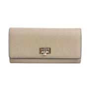 Pre-owned Leather wallets Fendi Vintage , Beige , Dames