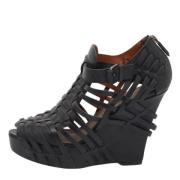 Pre-owned Leather sandals Givenchy Pre-owned , Black , Dames