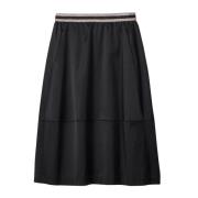 Statement Wijde Rok Luisa Cerano , Black , Dames