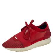 Pre-owned Leather sneakers Balenciaga Vintage , Red , Dames