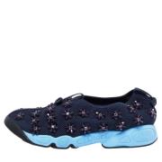 Pre-owned Mesh sneakers Dior Vintage , Blue , Dames