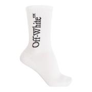 Geribbelde sokken Off White , White , Heren
