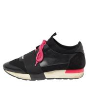 Pre-owned Leather sneakers Balenciaga Vintage , Black , Dames