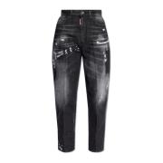 80's jeans Dsquared2 , Black , Dames