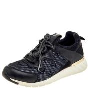 Pre-owned Leather sneakers Louis Vuitton Vintage , Black , Dames