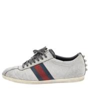Pre-owned Fabric sneakers Gucci Vintage , Gray , Dames