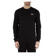 Katoenen sweatshirt met reliëf logo print Emporio Armani EA7 , Black ,...
