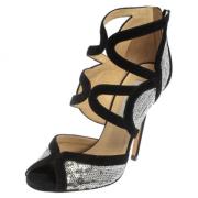 Pre-owned Suede sandals Jimmy Choo Pre-owned , Black , Dames