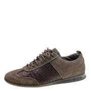 Pre-owned Suede sneakers Louis Vuitton Vintage , Brown , Dames