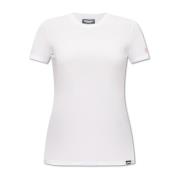 T-shirt met logo Dsquared2 , White , Dames