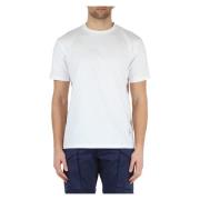 Katoenen T-shirt met Logo Replay , White , Heren