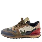 Pre-owned Leather sneakers Valentino Vintage , Green , Dames