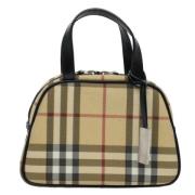 Pre-owned Canvas handbags Burberry Vintage , Beige , Dames