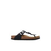 Gizeh Gevlochten Slides Birkenstock , Black , Dames