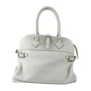 Pre-owned Leather handbags Hermès Vintage , White , Dames