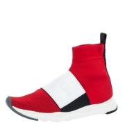 Pre-owned Fabric sneakers Balmain Pre-owned , Red , Dames